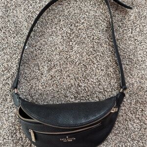 Kate Spade Black Pebbled Leather Crossbody Bag
